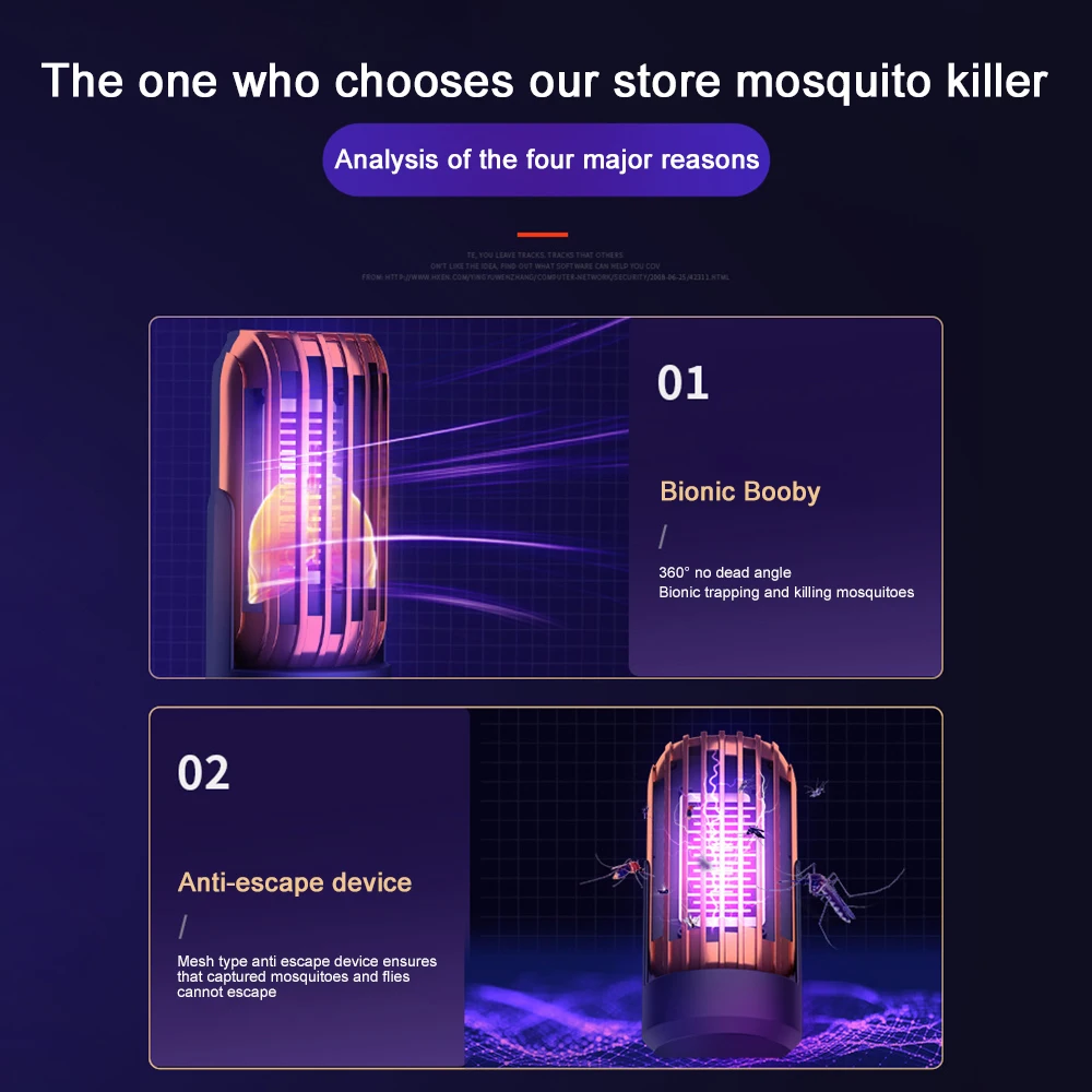 Xiaomi-Mijia Mosquito Killer, Lâmpada de Mosquito Doméstico, Tipo de Choque Elétrico Forte, Indoor Mudo Mosquito Killer, Transporte Rápido, Novo