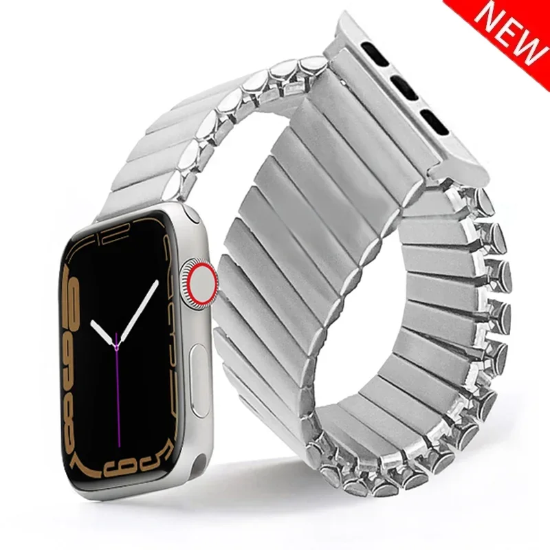 Metal Solo Loop Strap for Apple Watch ultra 2 Series 10 9 8 7 6 5 4 Se 49mm 46/44/41mm/45mm leopard bracelet Iwatch watchbands