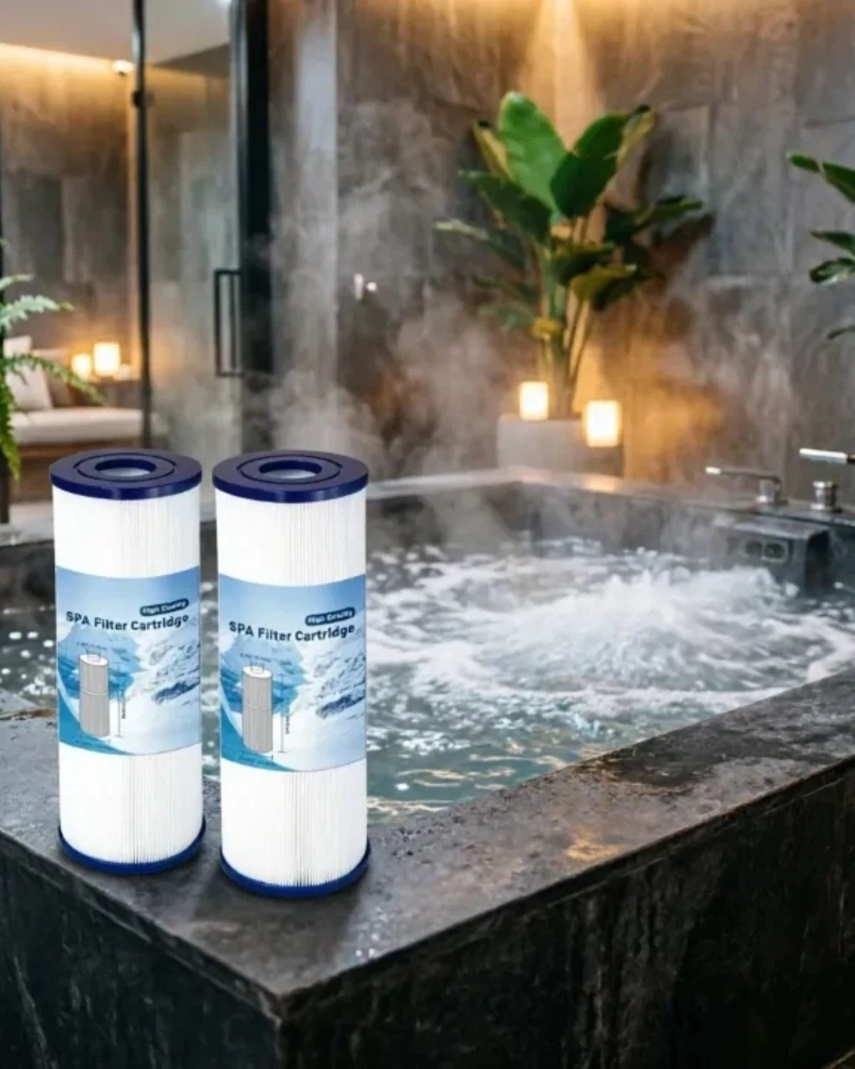 

2-Pack Drop-in Spa Filter 25 Sq.Ft, 13"x5", for Hot Tub, Fits PRB25-IN, FC-2375, C-4326, FC-2370, 413-106
