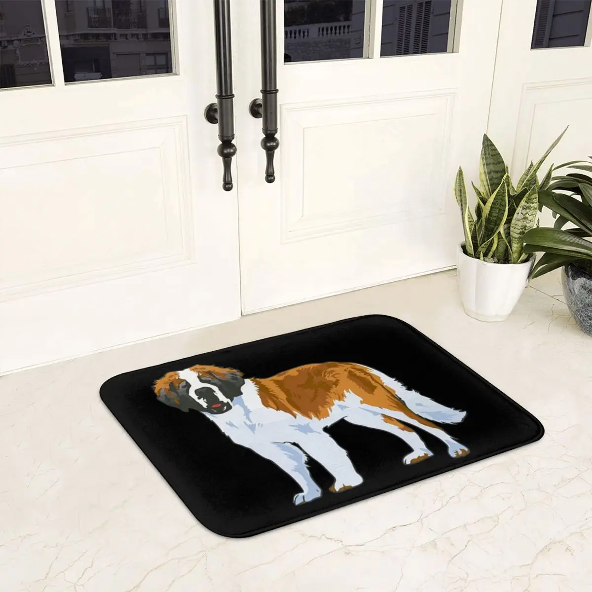 Saint Bernard Doormat Anti-skid Super Absorbent Bathroom Floor Mats Home Entrance Rugs Kitchen Bedroom Carpet Outdoor Footpad