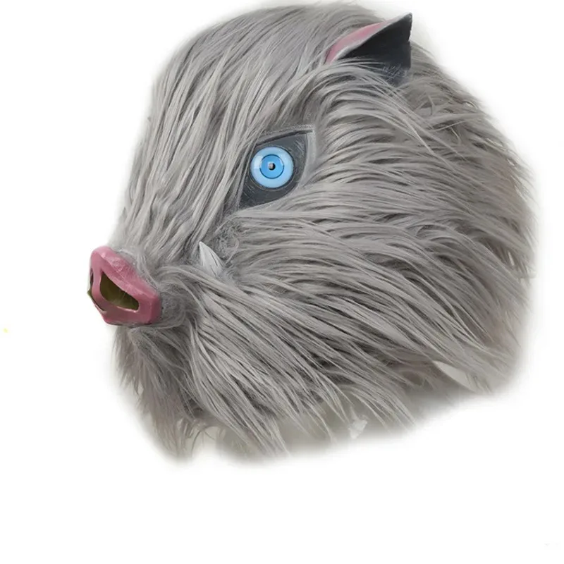 

AIAI 2025 маска для рта, латексная маска, мяч для вечеринки, плюшевая крышка для головы свиньи, Хэллоуин, фестиваль, биология, японское аниме, производительность Co