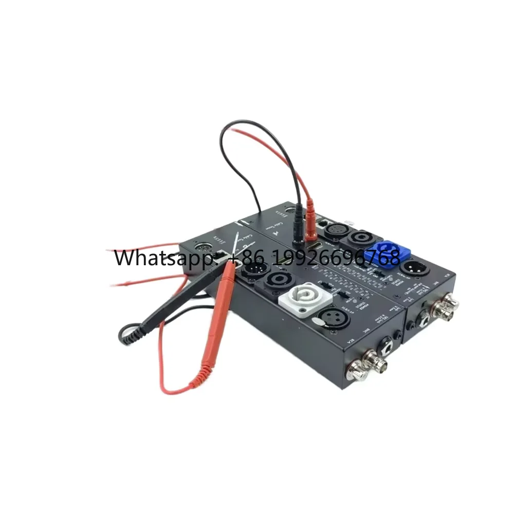 Audio Cable Tester Power Support Featuring SPEAKON XLR DIN RCA BNC 3.5 JACK 6.35 JACK RJ45 RJ11 Audio Sound Equipment