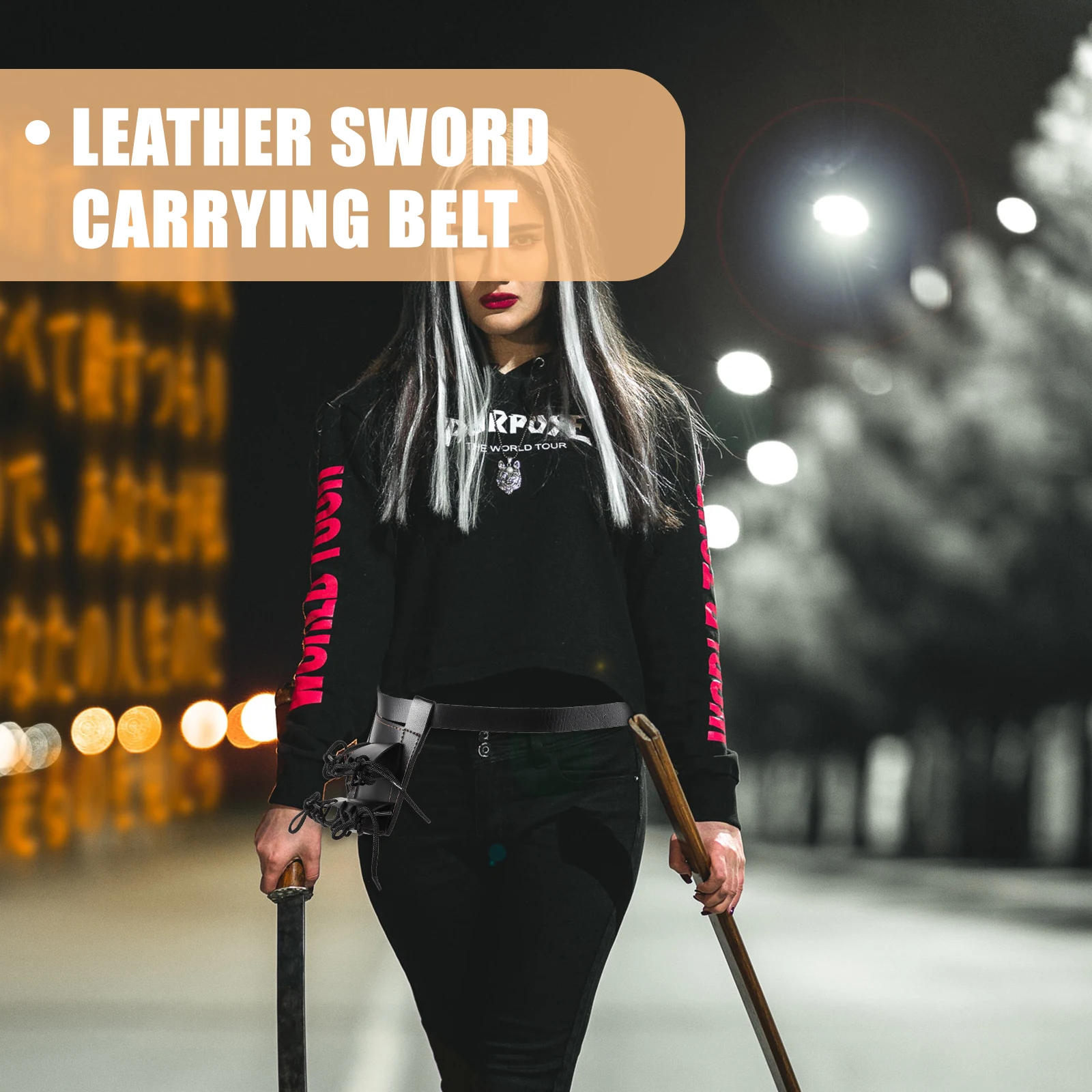 

Three Lanyards Sword Belt Holder Craftsmanship Carrying Storage Portable Durable Excellent Design Practical