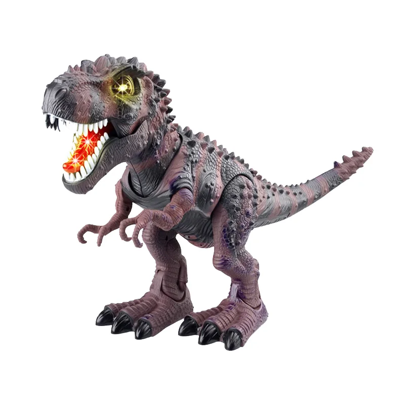 Robô dinossauro eletrônico dragão brinquedo caminhada com luz som tyrannosaurus bateria operado elétrica animal presente de aniversário das crianças