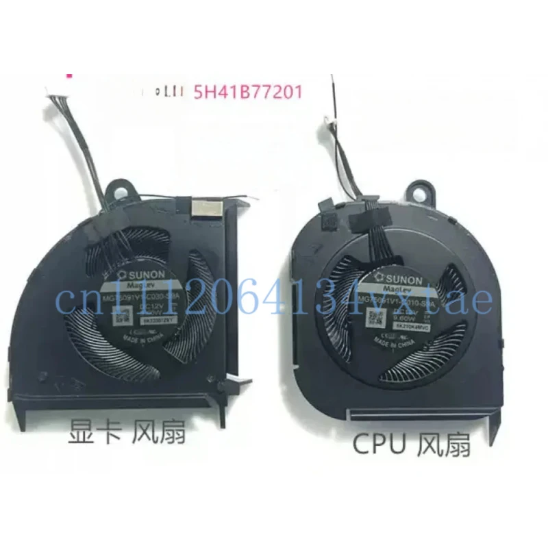 

5H41B77201 5H41B77203 New For ThinkPad P15 Gen 2 (20YQ, 20YR) Laptop CPU GPU Cooling Fan DC12V 0.2