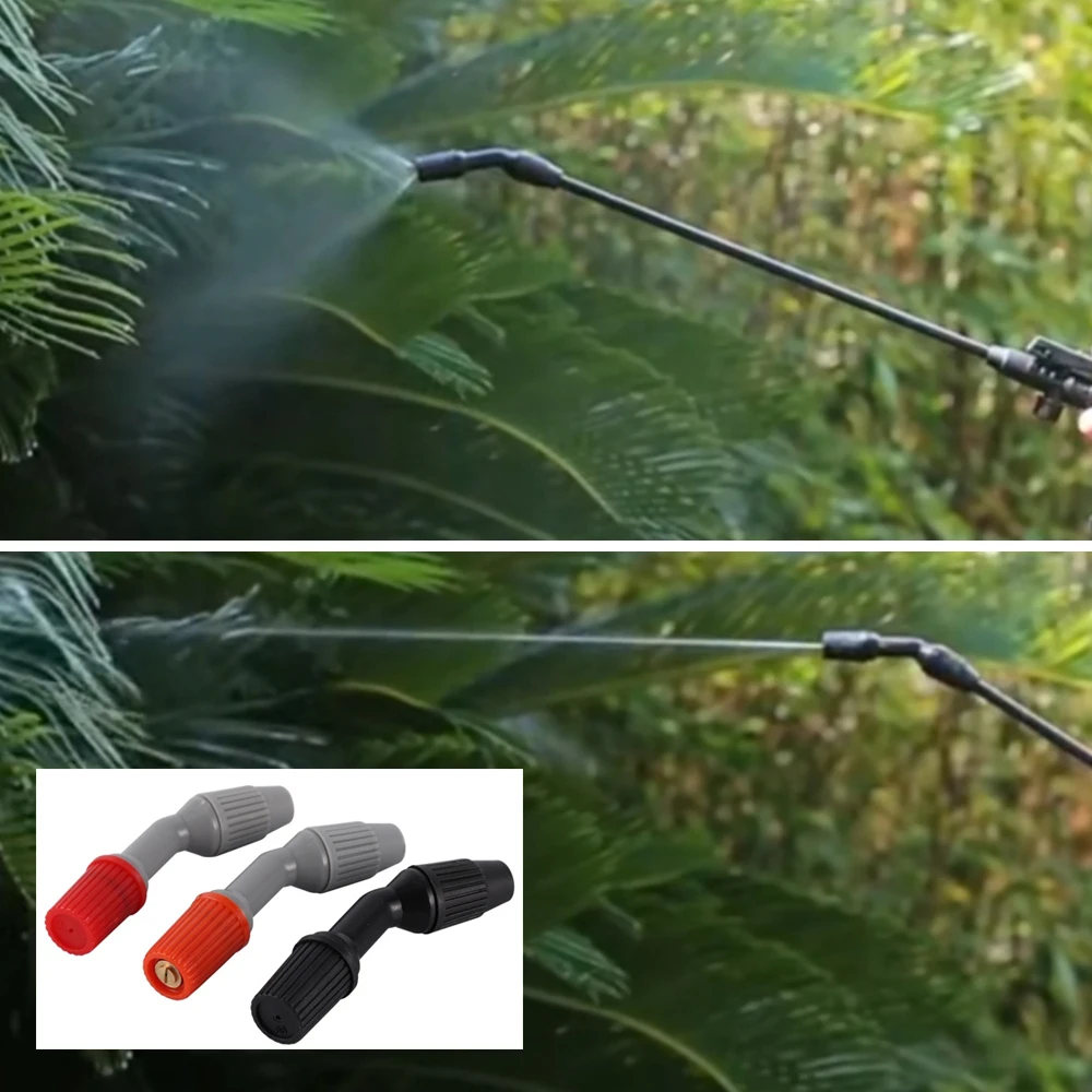 5Pcs Adjustable Spraying Nozzle Garden Irrigation Electric Sprayer Head Conical/Fan-type Mist Nozzle Replacement for Sprayer