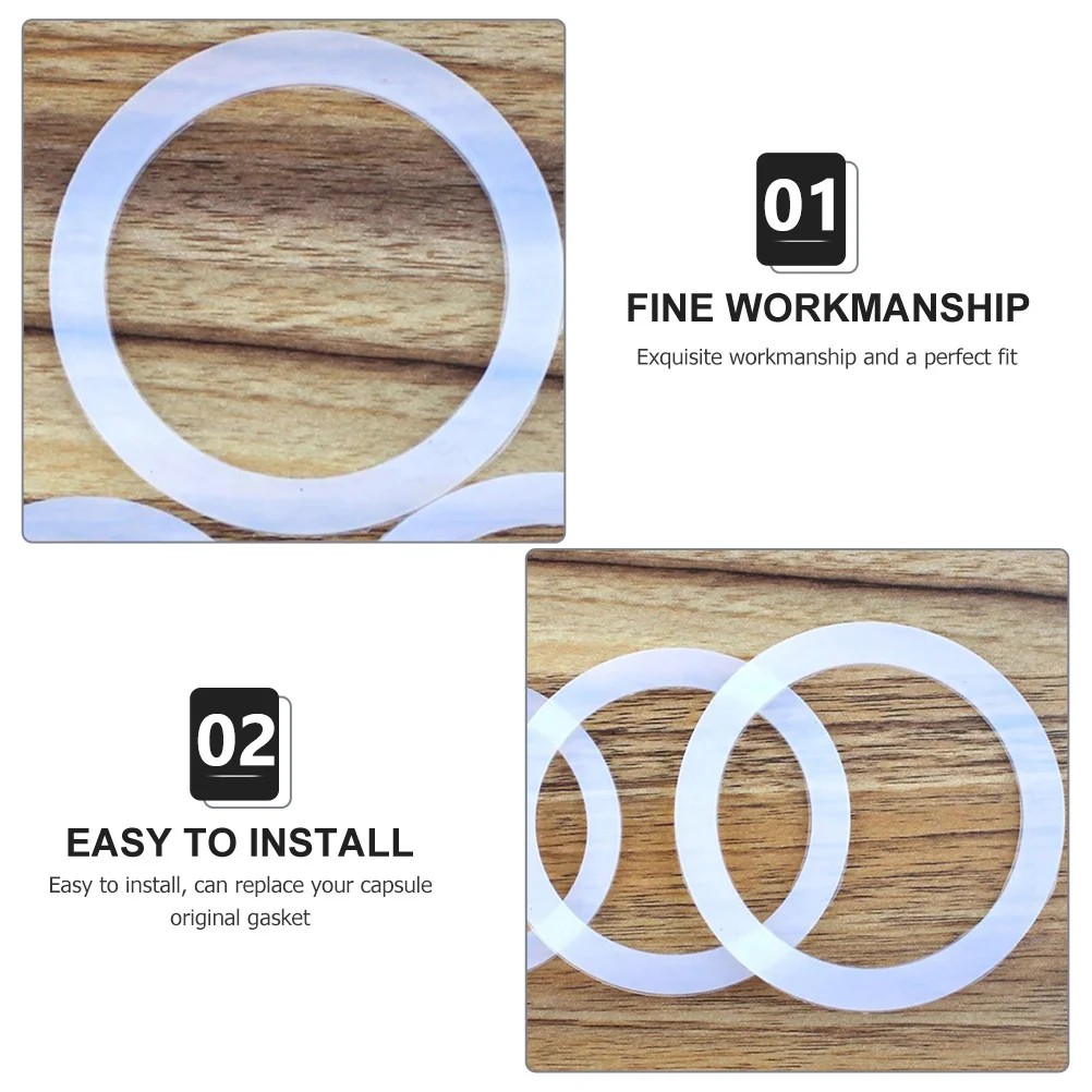 6 قطعة صانع القهوة حلقة الختم سيليكون عالية مقاومة للحرارة إبريق قهوة طوقا استبدال الملحقات لوازم المطبخ #4