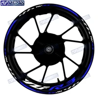 Calcomanías de llantas delanteras y traseras para Yamaha YZF R3, accesorios de motocicleta, pegatinas decorativas reflectantes impermeables para cubo de rueda, 17 pulgadas