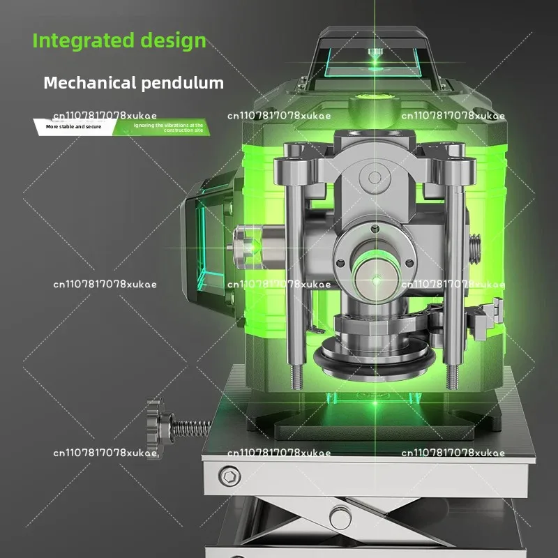 레벨기 강한 빛 12라인 녹색광 고정밀 야외 벽 적외선 레이저 레벨기 투사선