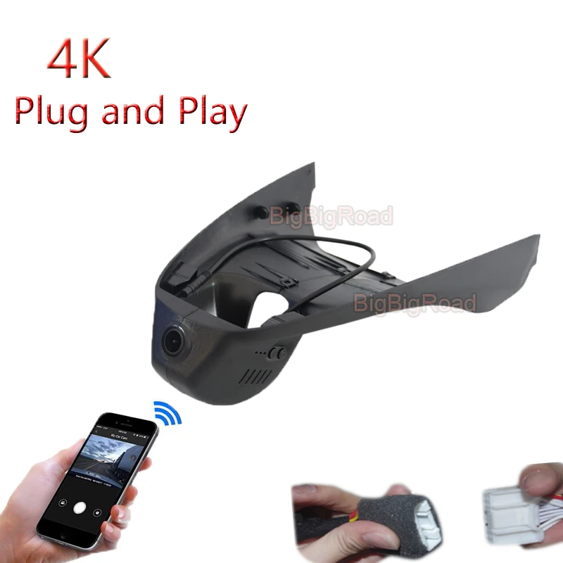 4K Plug And Play Car DVR Wifi Video Recorder Dash Cam Camera For Mazda CX30 CX-30 2019 2020 FHD 2160P