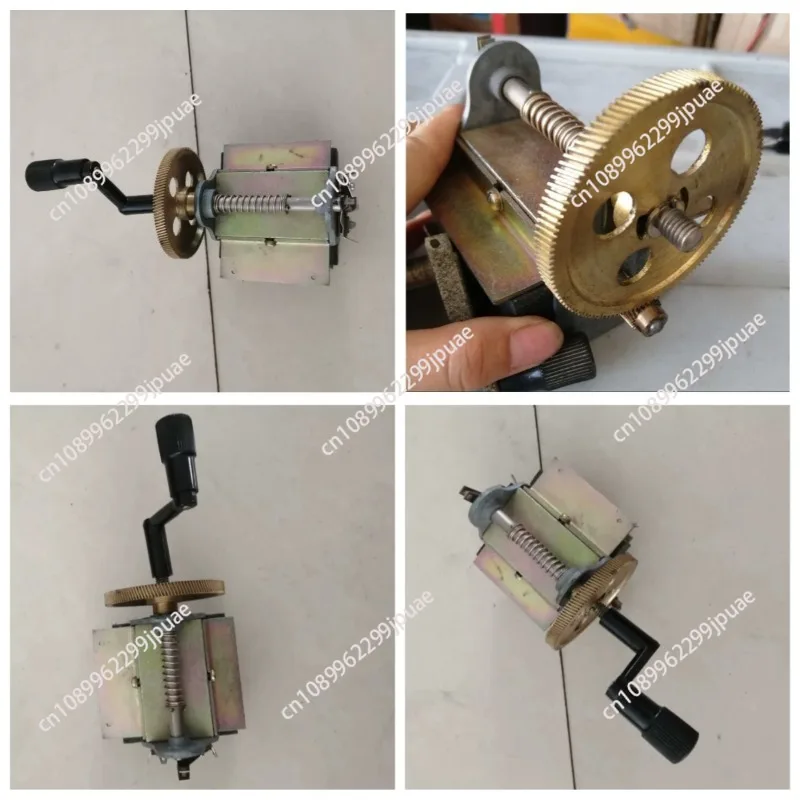 Hand Crank AC Generator Vintage Magneto Telephone Generator 110-220V Copper Gear Telephone Machine