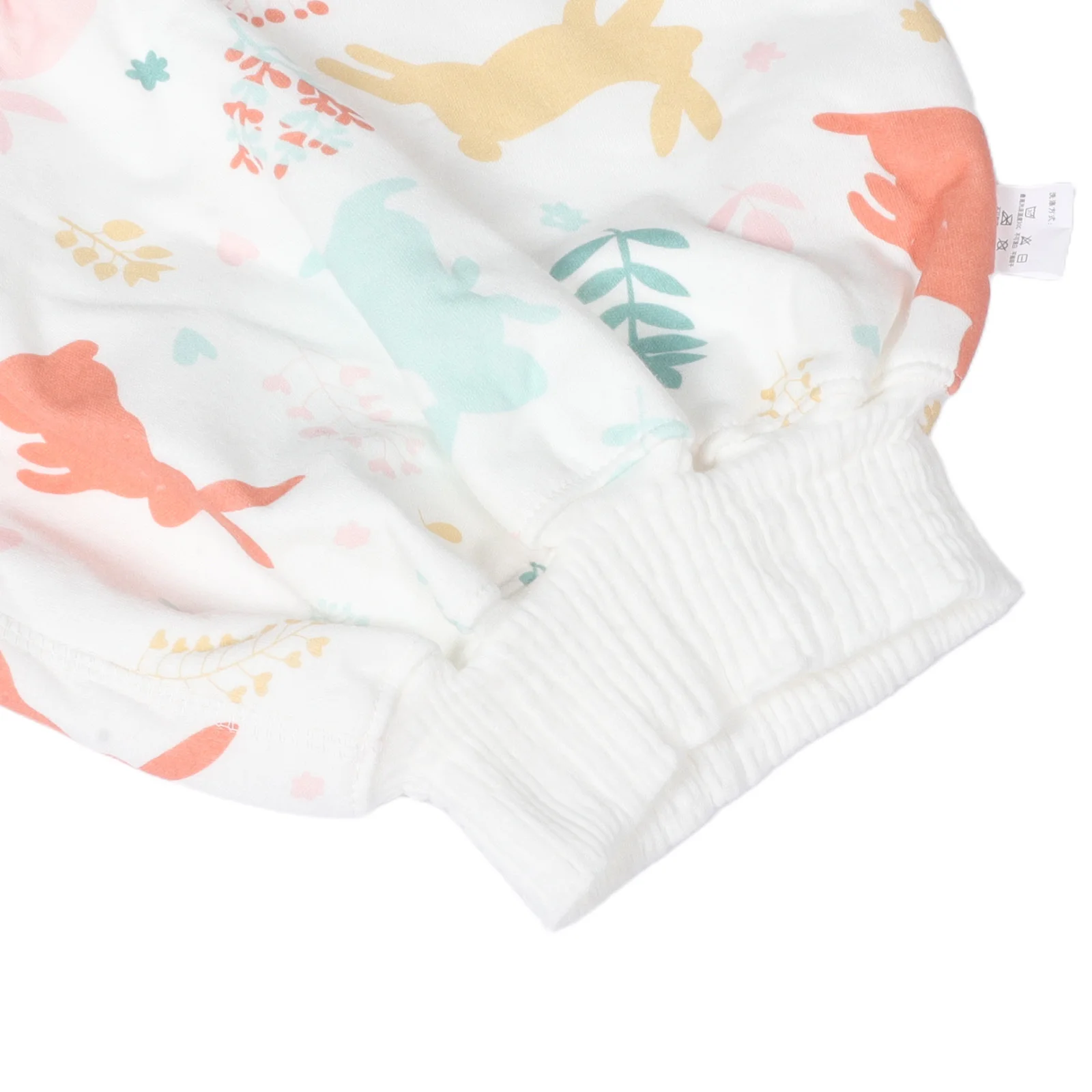 Calças de treinamento impermeáveis para crianças, respiráveis, à prova de vazamentos, padrão de coelho de desenho animado, calças noturnas para meninos e meninas