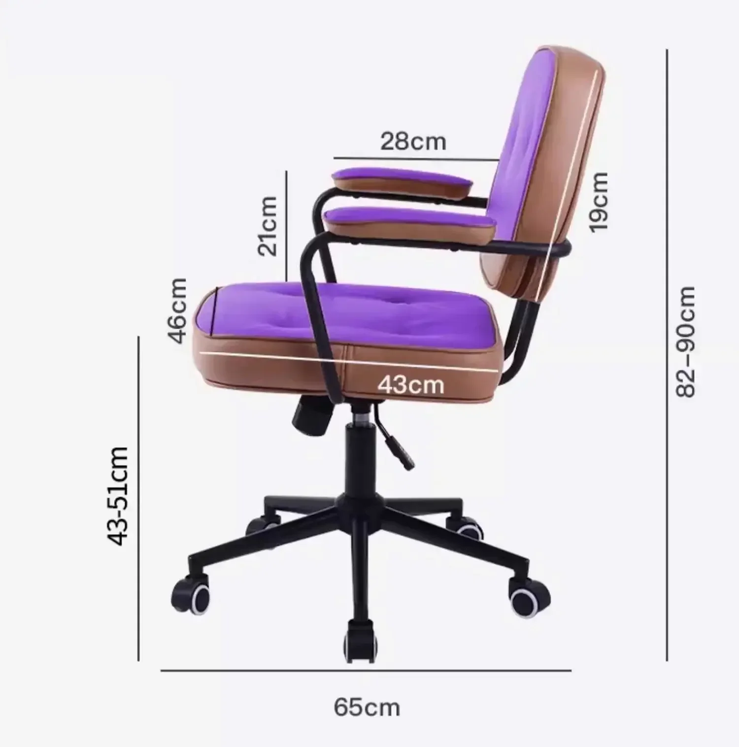 Computer Chair, Home Student Bedroom Study Chair, Comfortable Long-term Study Seat, Simple Liftable Swivel Chair