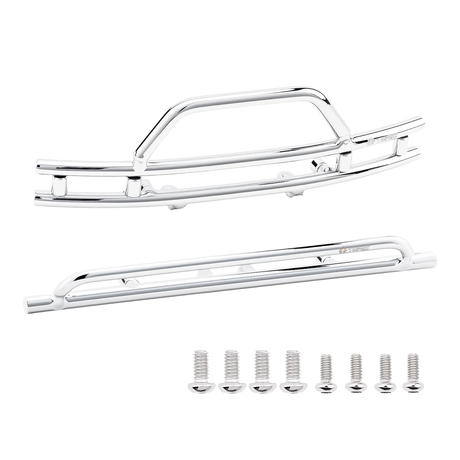 TCRC Metal Front and Rear Bumpers Set for 1/18 TRX4M F-150 High Trail Crawler Truck Upgrade