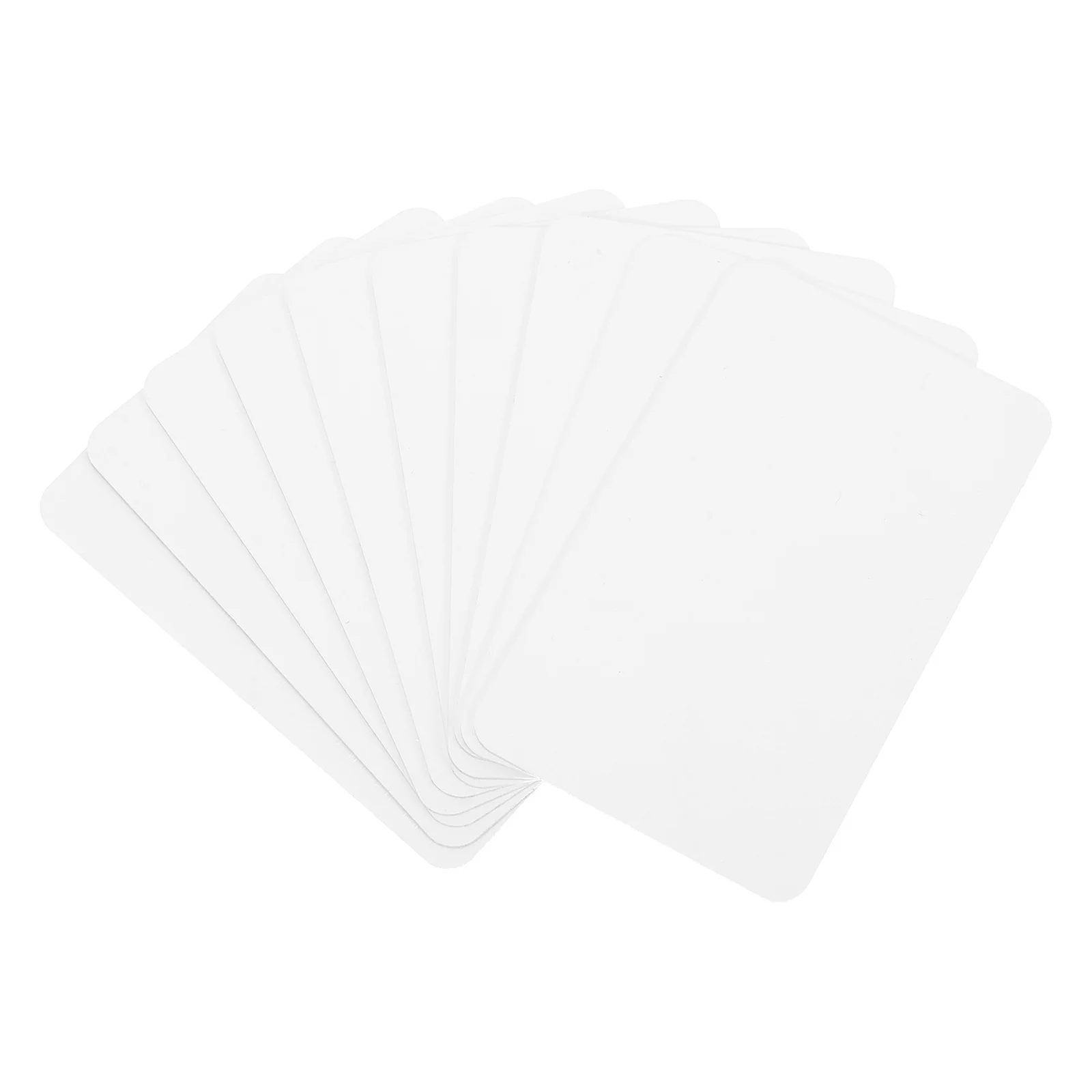 10 pçs metal cartão de visita em branco sublimação de alumínio imprimível dupla face borda lisa cartões de nome finos para id lembrança