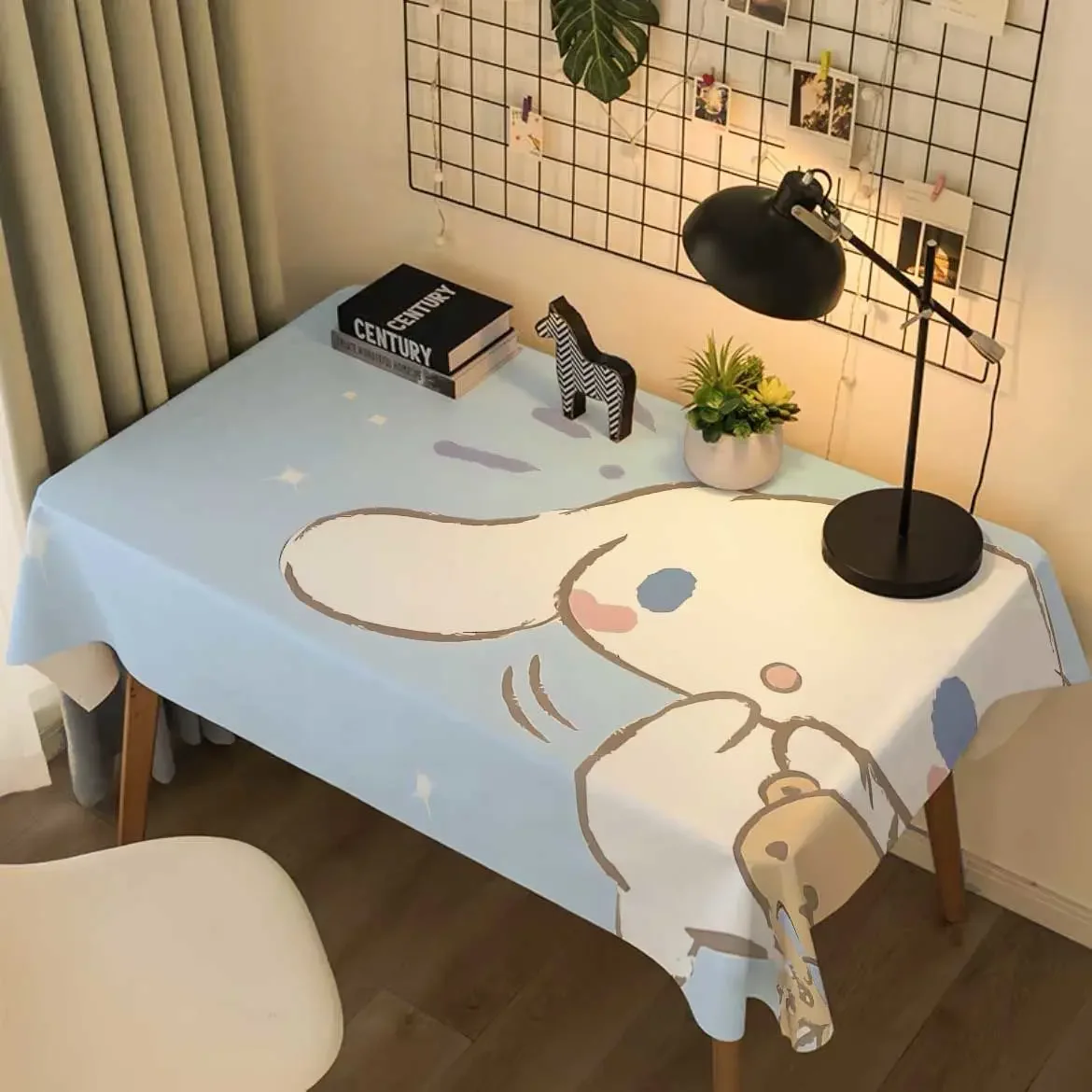 Sanrio Kawaii Cinnamoroll Tablecloth Hello Kitty Pochacco Anime Cartoon Bedroom Dormitory Dirty Resistant Table Decoration Cloth