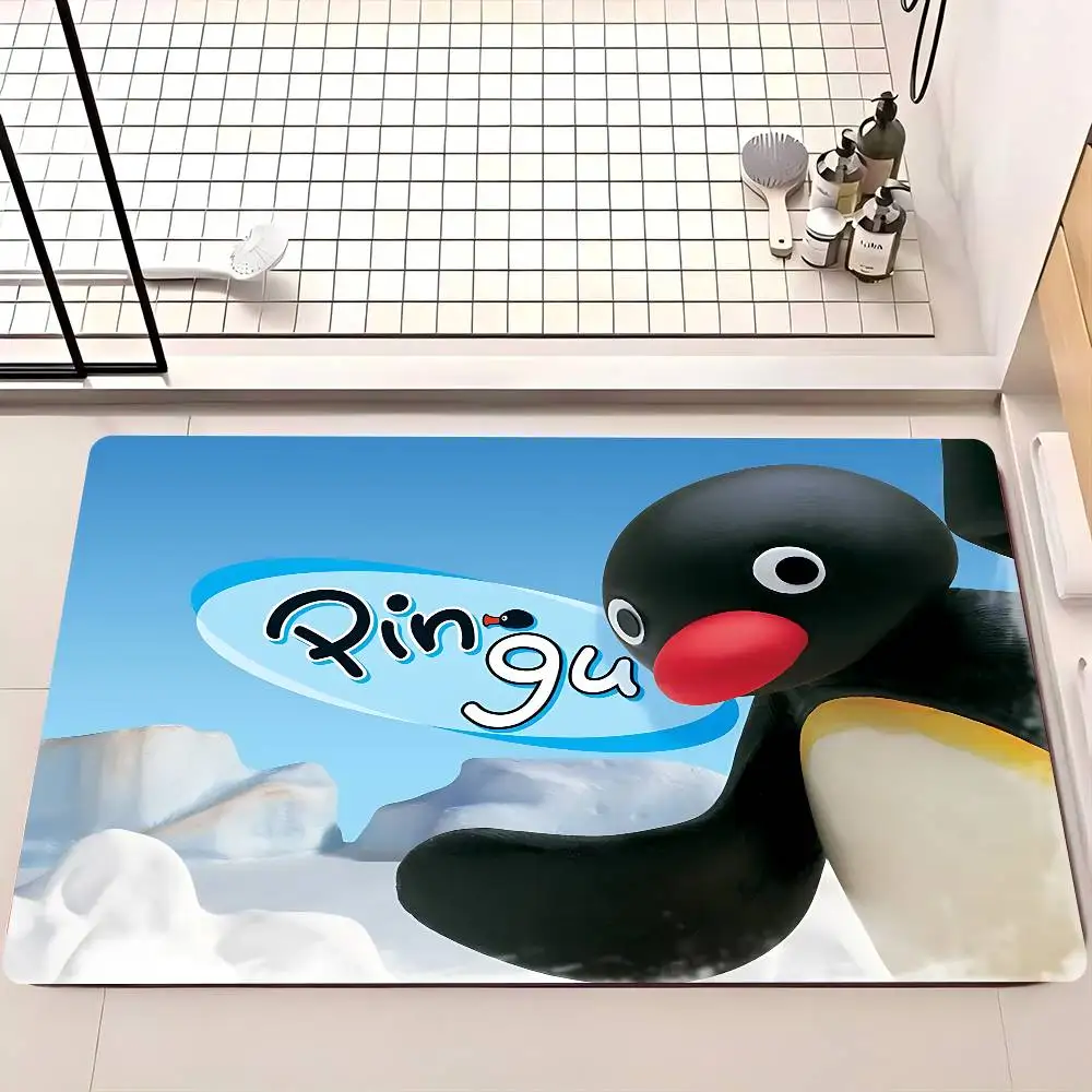 P-Pin-guS CuteS Cartoon Kitchen Mat Washable Non-Slip Living Room Sofa Chairs Area Mat Kitchen Toilet Rug