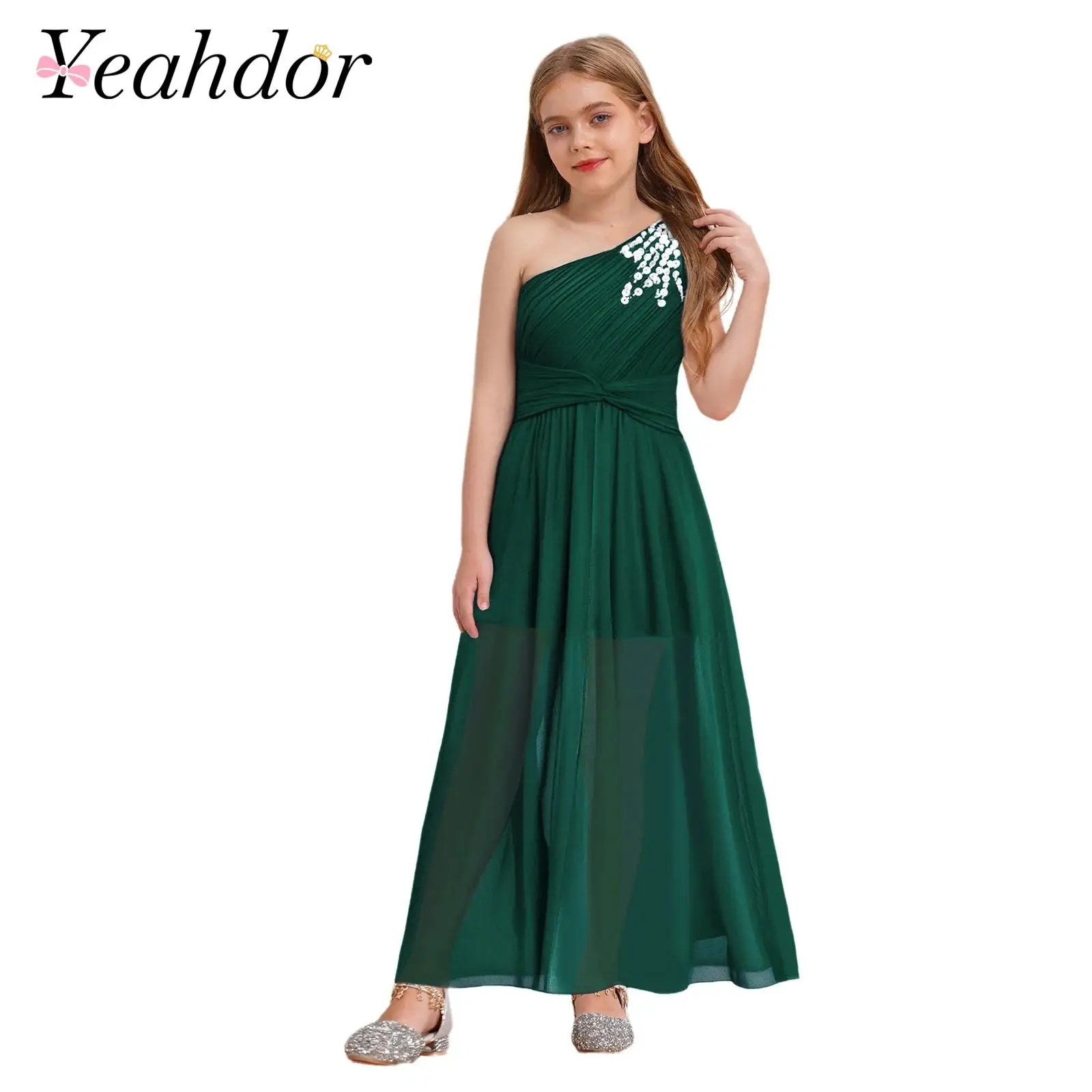 

Платье для девочек на свадьбу, выпускной или церемонию, элегантное платье для Святого Причастия, нарядное платье принцессы для особых случаев, комбинезон-платье для детей 6-16 лет