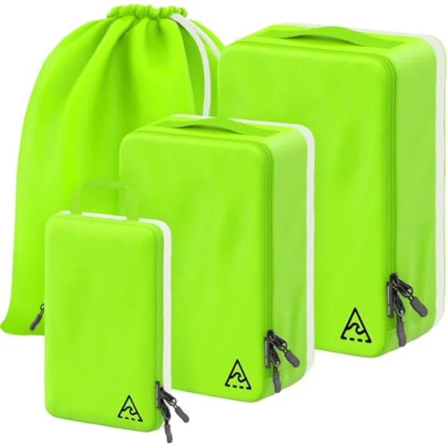

4-Piece Luxury Compression Packing Cubes Bags for Travel Maximize Space in Luggage with HybridMax Double-Ccity Design 50 Luggag