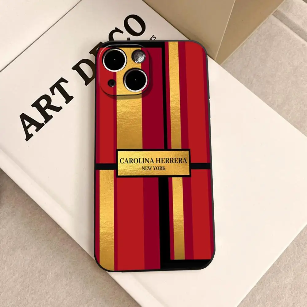 Capa de Celular HD Fashion C-CarolinaS Fashion H-HerreraS para iPhone 17 16 15 14 13 12 11 Pro Max - Capas Flip de Materiais em Alta Demanda