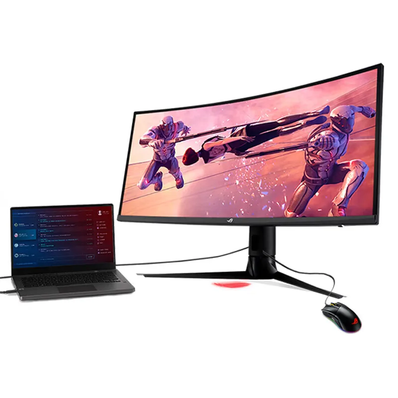 Monitor para PC ROG-Gamer com altifalante incorporado, quase 34 ", overclocking 4K FastIPS144Hz, 180Hz, ecrã curvo 1920 R, HDR400