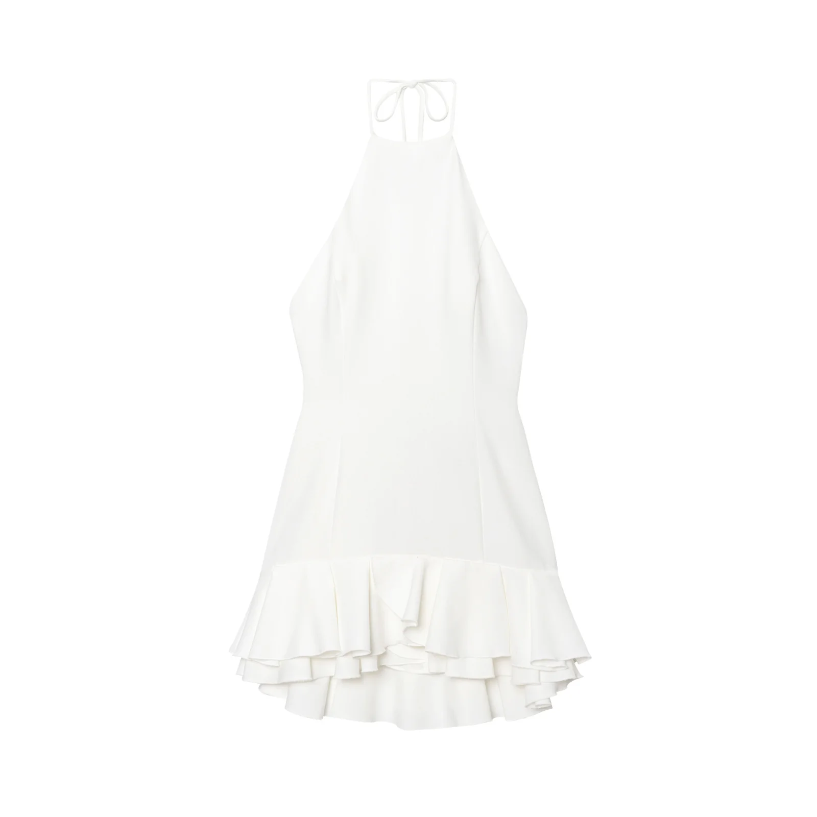 Vestido  Estiloso Casual Sem Mangas com Decoração em Camadas e Decote Pendu para Mulheres, Nova Moda Primavera JNLEAOG