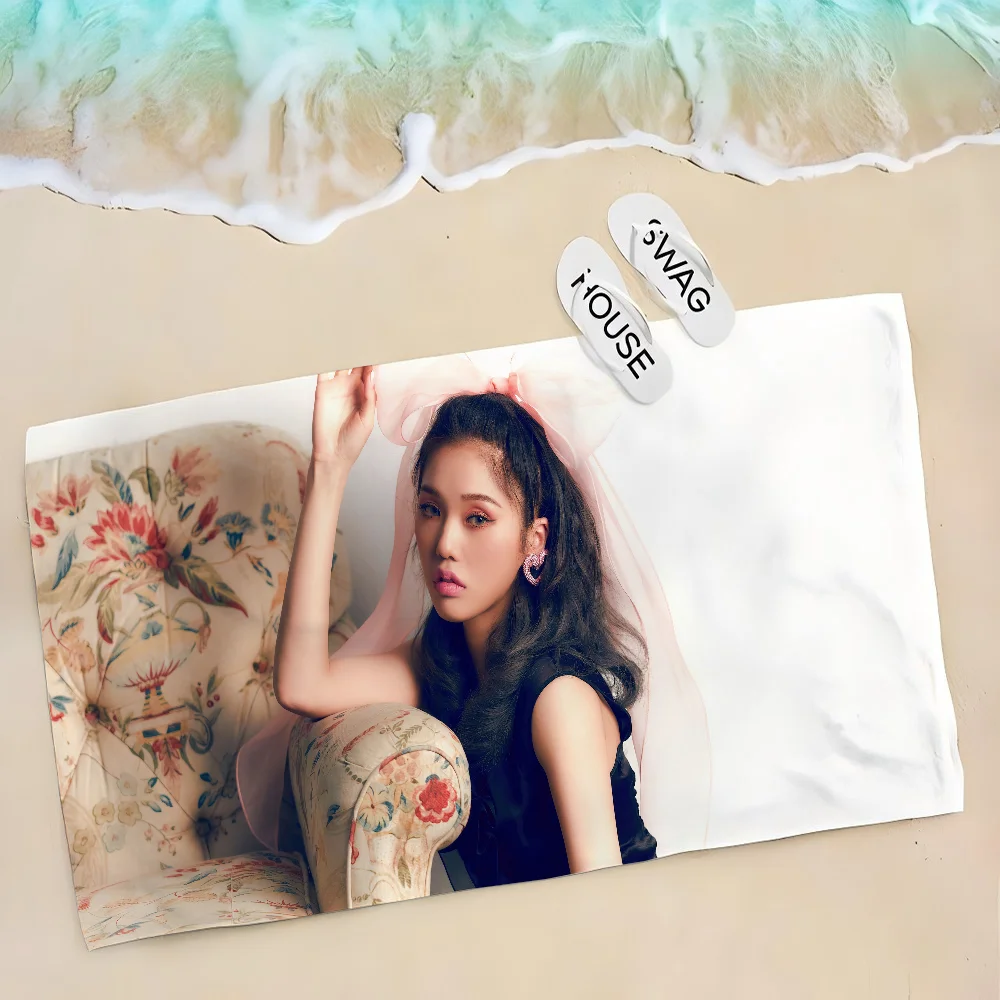 1ชิ้นกลุ่ม kpop ที่มีชื่อเสียงโอ้สาวของฉัน Mimi ผ้าเช็ดตัวชายหาดผ้าไมโครไฟเบอร์แห้งเร็วผ้าห่มชายหาดสำหรับเด็กผ้าขนหนูสระว่ายน้ำ unisex