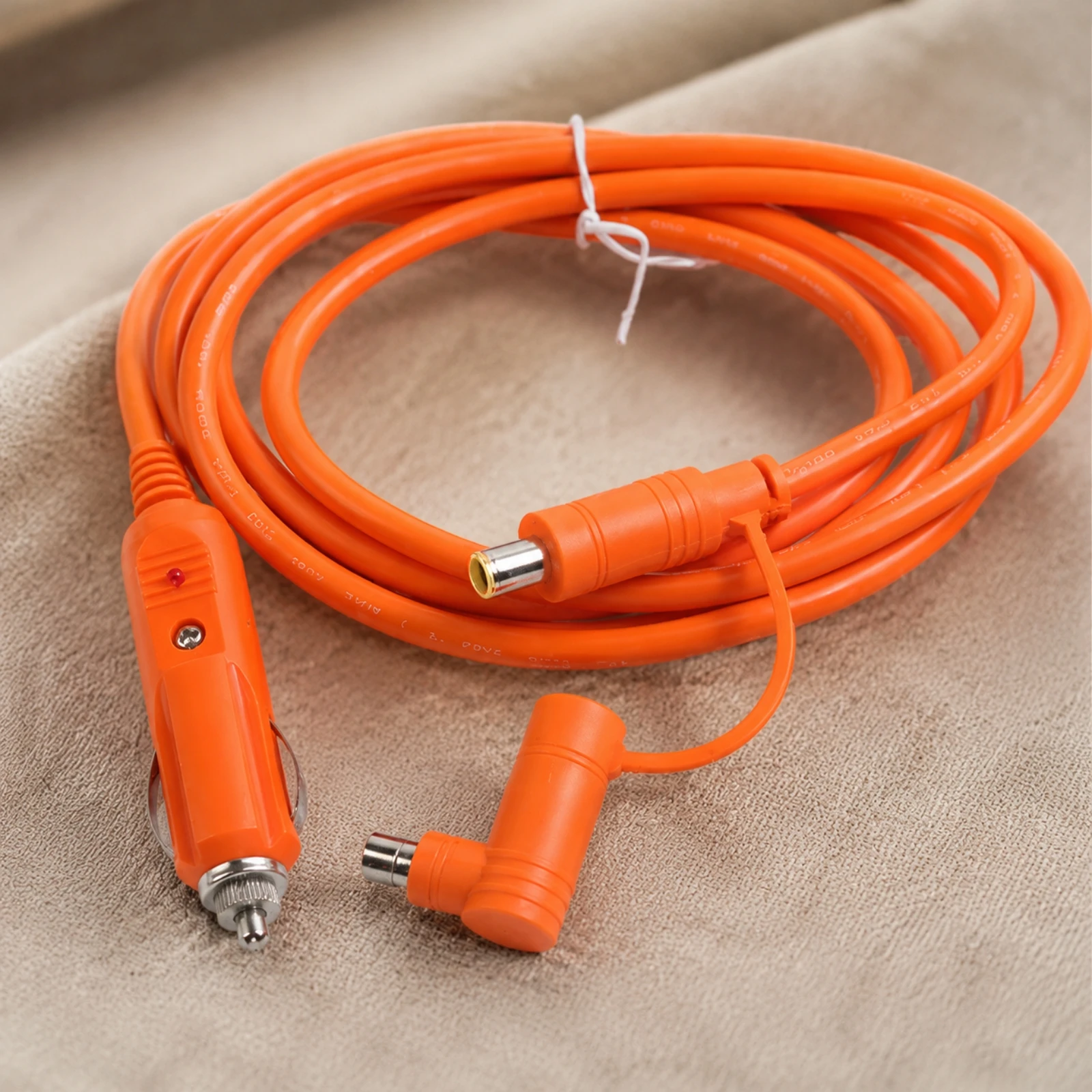 DC Extension Cable Bright Orange 2m Solar Generator Extension Power Cable Flexible Portable for Camping, Travel