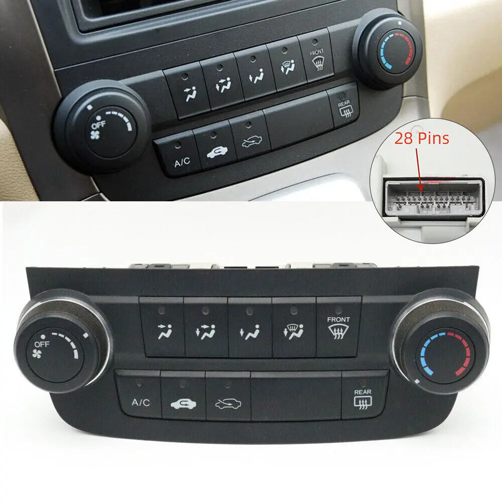 A/C Heater Temperature Climate Center Console Air Conditioning Adjust Control Switch Panel For Honda CRV CR-V 2007-2011