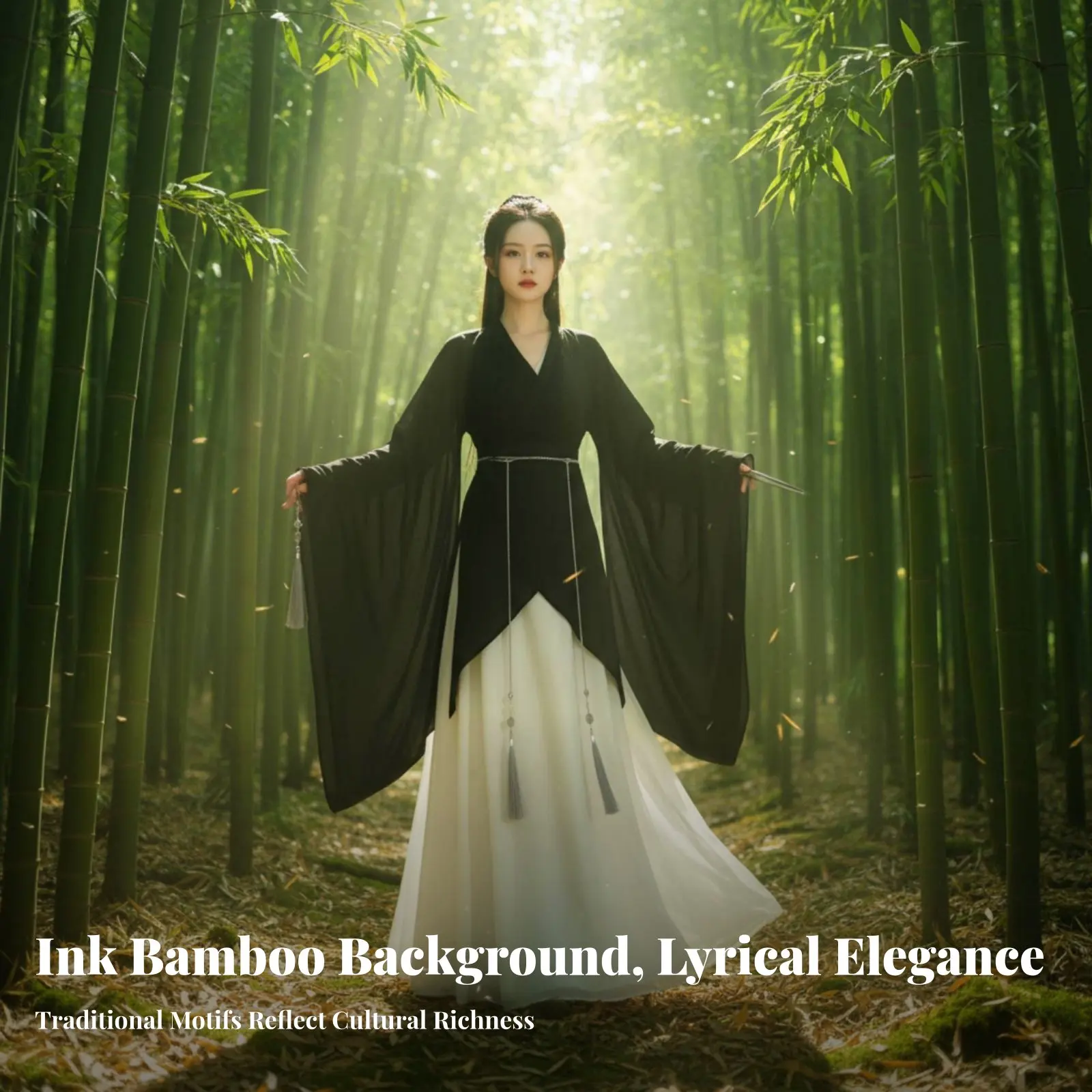 

Костюм для боевых искусств Wei Gold Design: Динамичный дизайн, женский наряд для косплея мечницы, черная традиционная китайская роба с перекрестным воротником