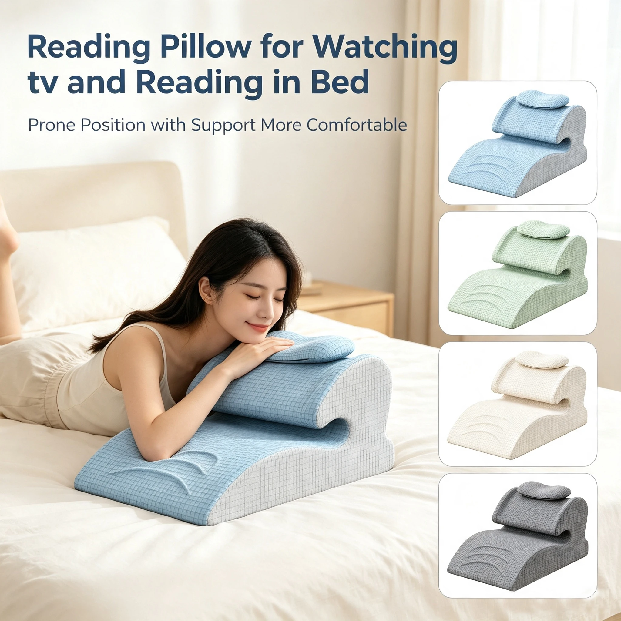 Memory Foam Orthopedic Pillow Neck Pain - Snel-terugverende, responsieve schuimkussen voor nek en