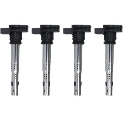 4PCS Ignition Coils for Audi A3 A4 A5 Q5 Volkswagen Beetle Passat Jetta Golf CC 2015 2016 2017 2018 07K905715D