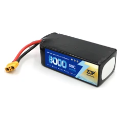 ZDF 8000mAh 44.4V 12S LiPO Battery Burst 50C for EFT G06 6L Agricultural Spray Drone Frame High Capacity Drone Battery