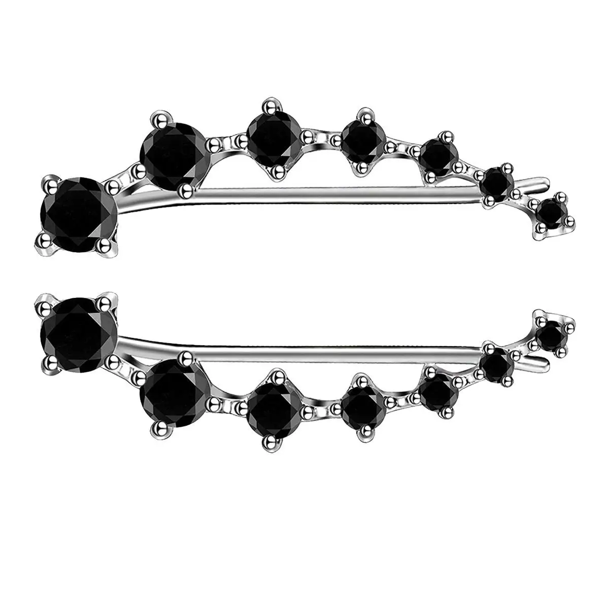 

Zircon Ear Studs Women Cuff Hook Earrings Trendy Sparkly Fashion Zircon Jewelry Design Durable Practical