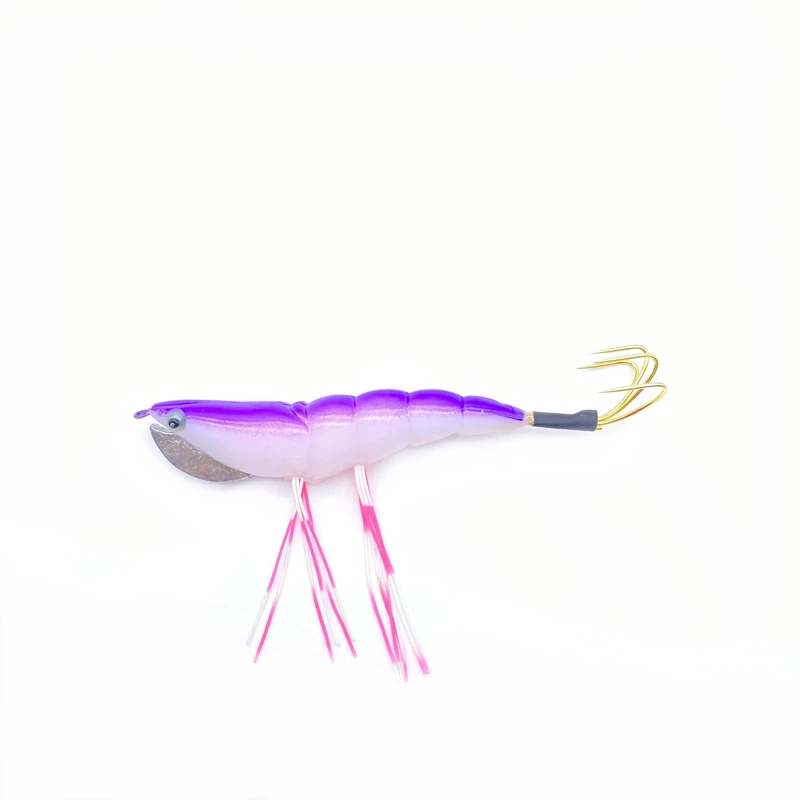 10Pcs Squid Jigs Hard Plastic Octopus Lures 12.5cm 17.5g Mixed Color Cuttlefish Artificial Lures Wooden Shrimp With Squid Hooks