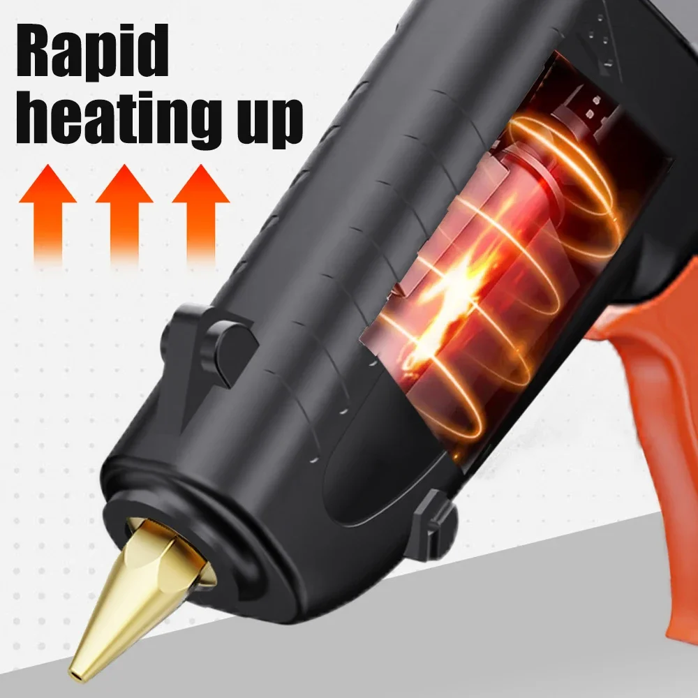 150W Hot Melt Glue Gun With11MM Transparent Glue Stick Mini Gun Home Electric Heat Temperature Gun Repair Tool Special Stick Set