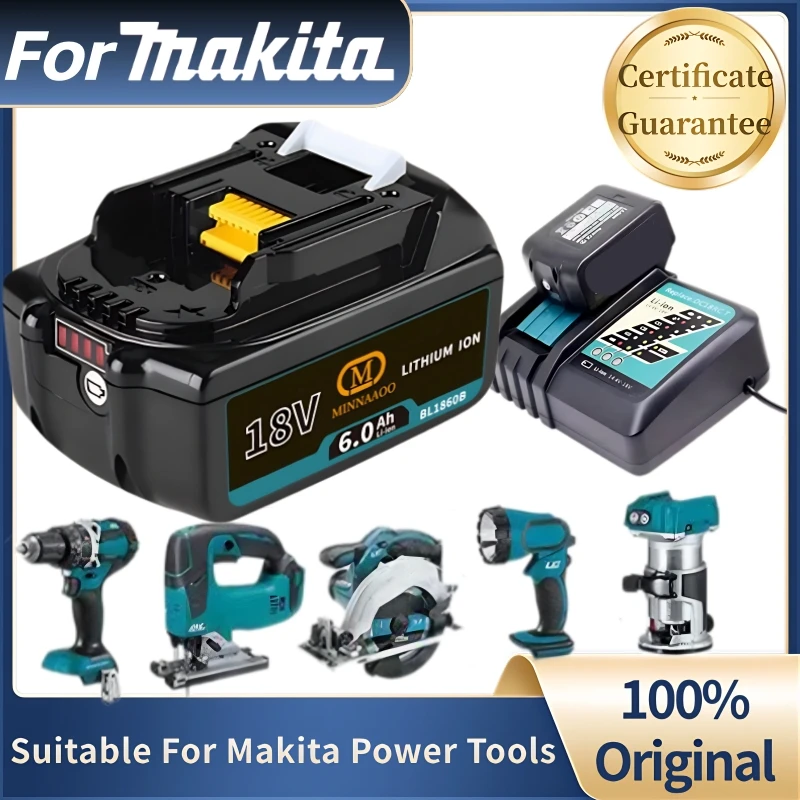 

Original for Makita DTW600 6Ah 18V rechargerable batteryfor Makita DDF487 DTD173 DTW700DGA404✅Replacement Lithium Battery