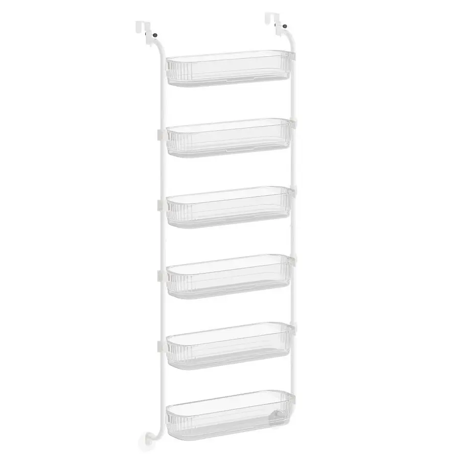 

Over the Door Pantry Organizer, 6Tier Kitchen Pantry Door Organizer with Adjustable Tall Baskets, Hanging Spice Rack, for Bedroo