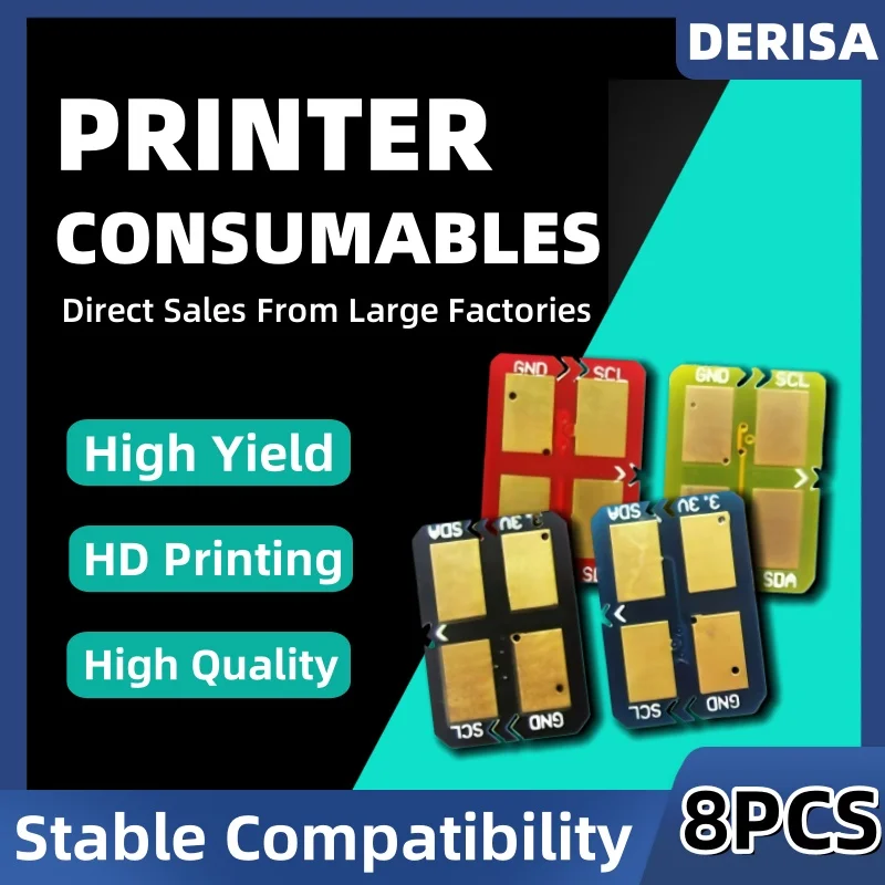 

8 шт. чип картриджа с тонером для Samsung CLP-300 CLX-2160 CLX3160N CLX 3160FN CLP300N чип с тонером