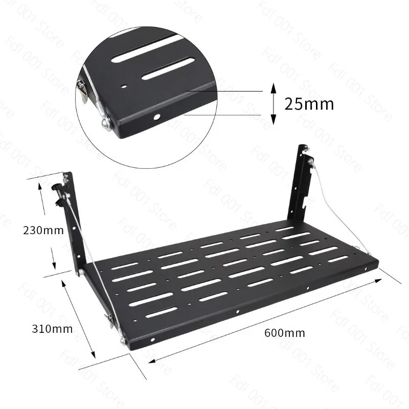 Folding Tailgate Table for Jeep Wrangler JK 2007 2017 2 4 Door Steel Cargo Shelf