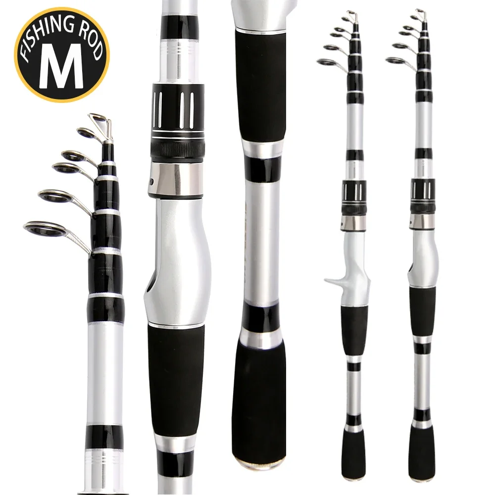 Lure Casting SPINNING Rod คาร์บอนไฟเบอร์ตกปลา Rods Ultralight และ Hard Fast Action 1.5/1.8/2.1/2.4 M Baitcasting สําหรับปลาเทราท์เบส