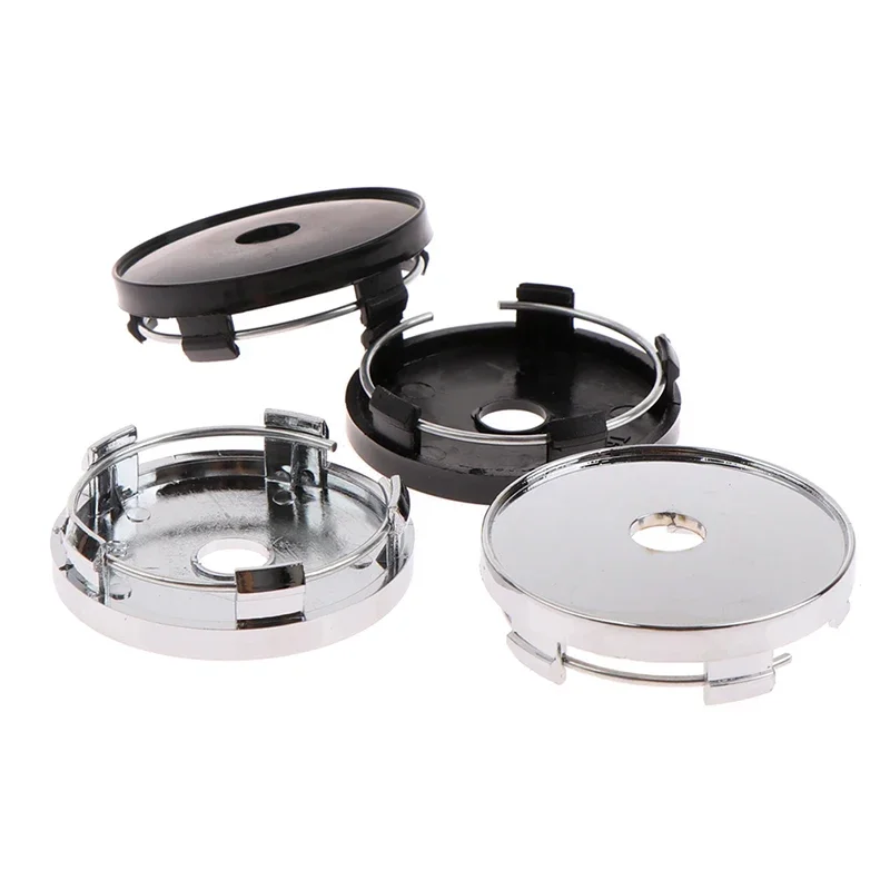 4 шт./лот, 60 мм, подходят для 65 мм, черные пластиковые колпаки для центральных колес автомобиля, набор чехлов для ступиц обода колеса автомобиля, аксессуары для стайлинга автомобилей