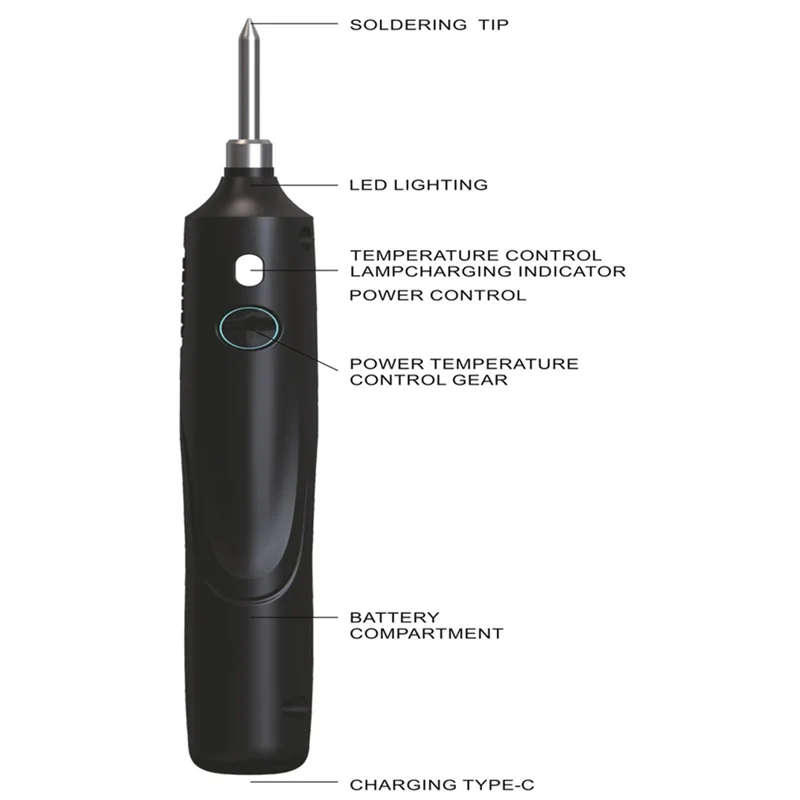 

AS94-USB портативный паяльник, мини-домашняя студенческая паяльная горелка, беспроводные инструменты для ремонта литиевой батареи