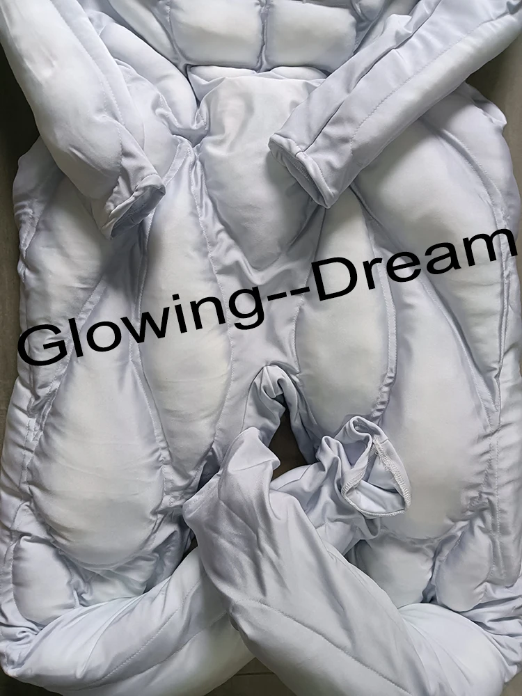 High Quality Six Pad Muscle Suit Full body Muscle Costume White Muscle Suit Six Padded Cosplay Costume Makora Cosplay Costume view 3