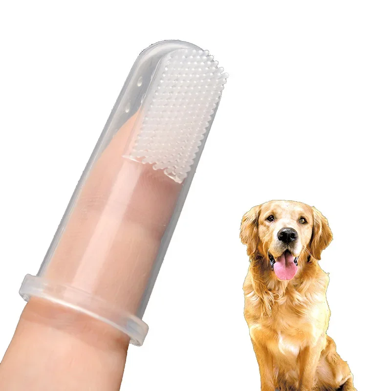 

Pet Finger Toothbrush Silicone Puppy Cat Supplies