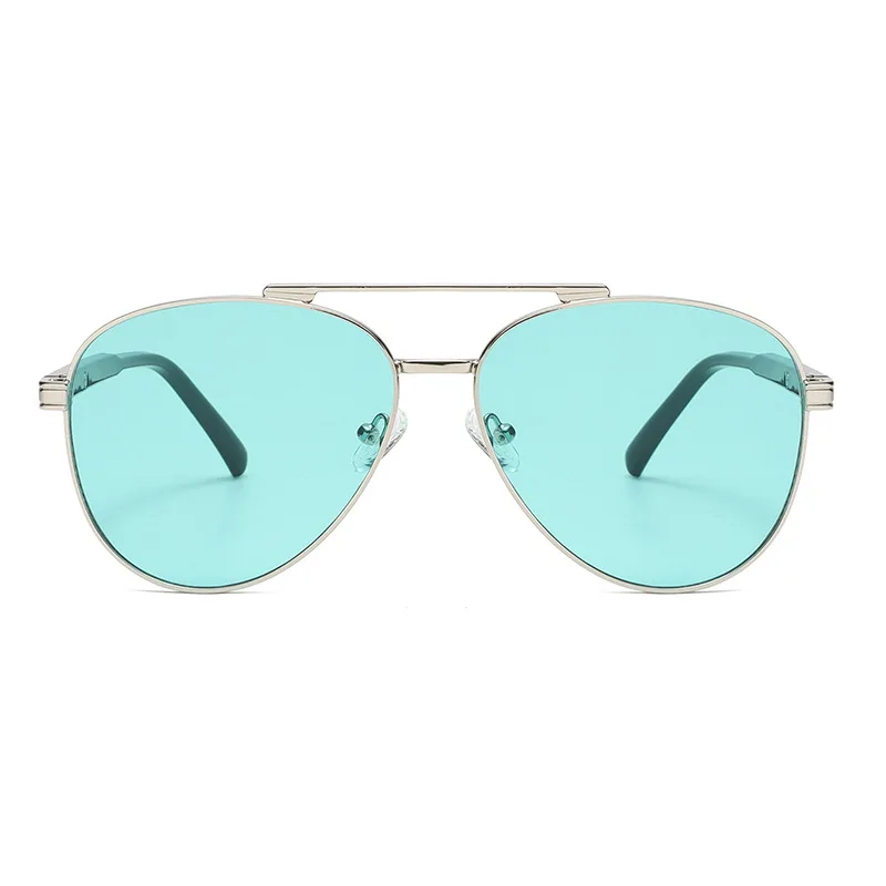 

Classic Double Bridge Aviator Sunglasses Men Women Retro Metal Frame UV Protection Fashion Pilot Sun Glasses Trendy Shades 3598