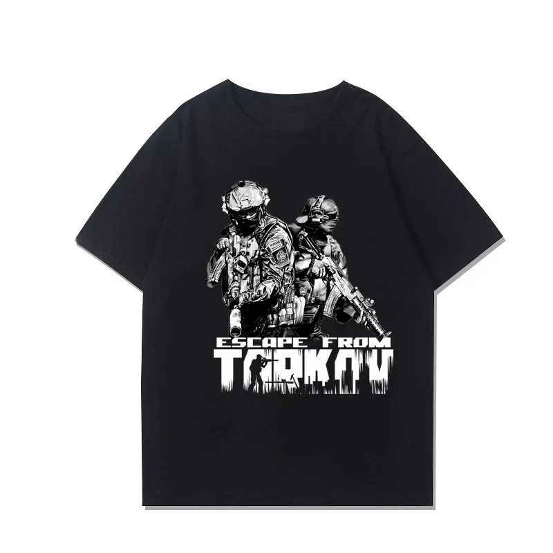 Escape From Tarkov Harajuku Graphic T-Shirt Unisex Bold Creative Cotton Casual Gaming Streetwear Eye-Catching For Enthusiasts