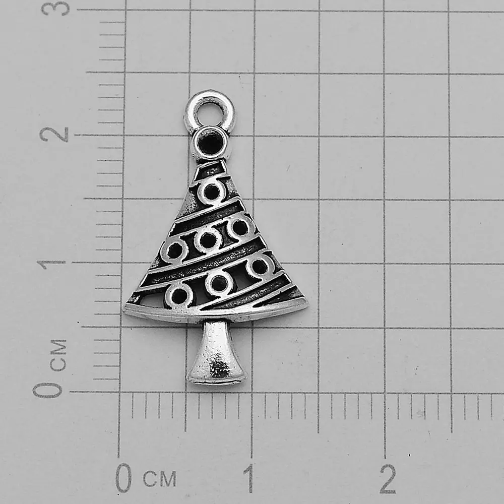 30pcs/lot Christmas Snowflake Tree Hat Charms Candy Cane Pine Cone Pendant For Diy Jewelry Making Supplies Bulk Items Wholesale