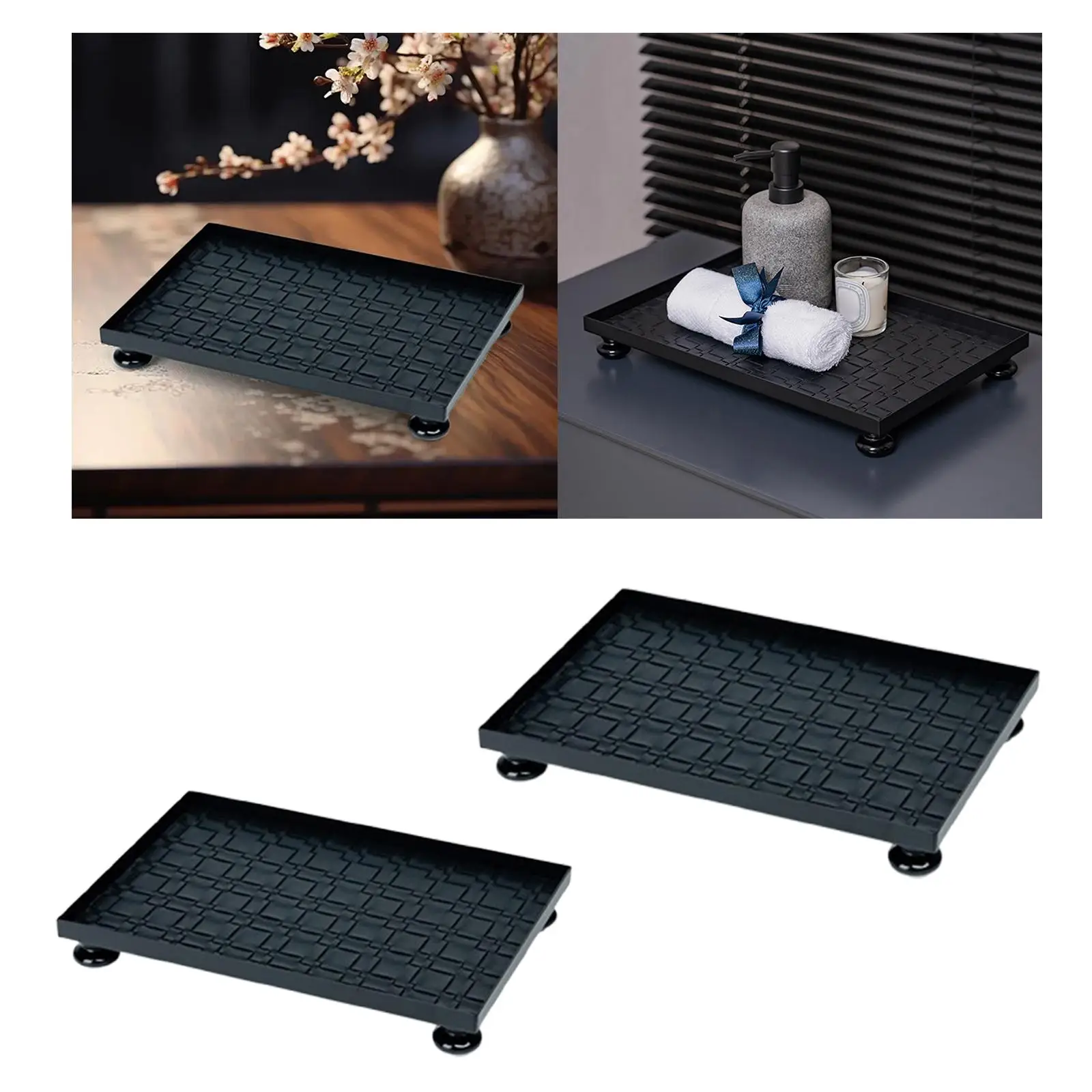 Serving Tray Storage Organizer Cake Vanity Tray Dish for Guest Room Bathroom