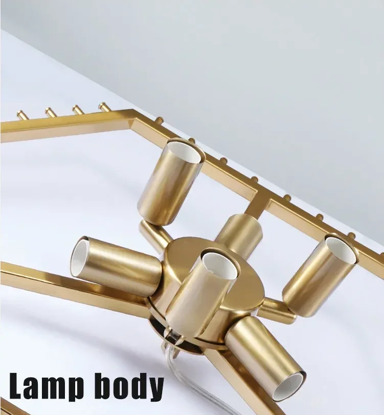 

Circular Crystal creative Nordic postmodern American light luxury living room bedroom dining room Chandelier lamp